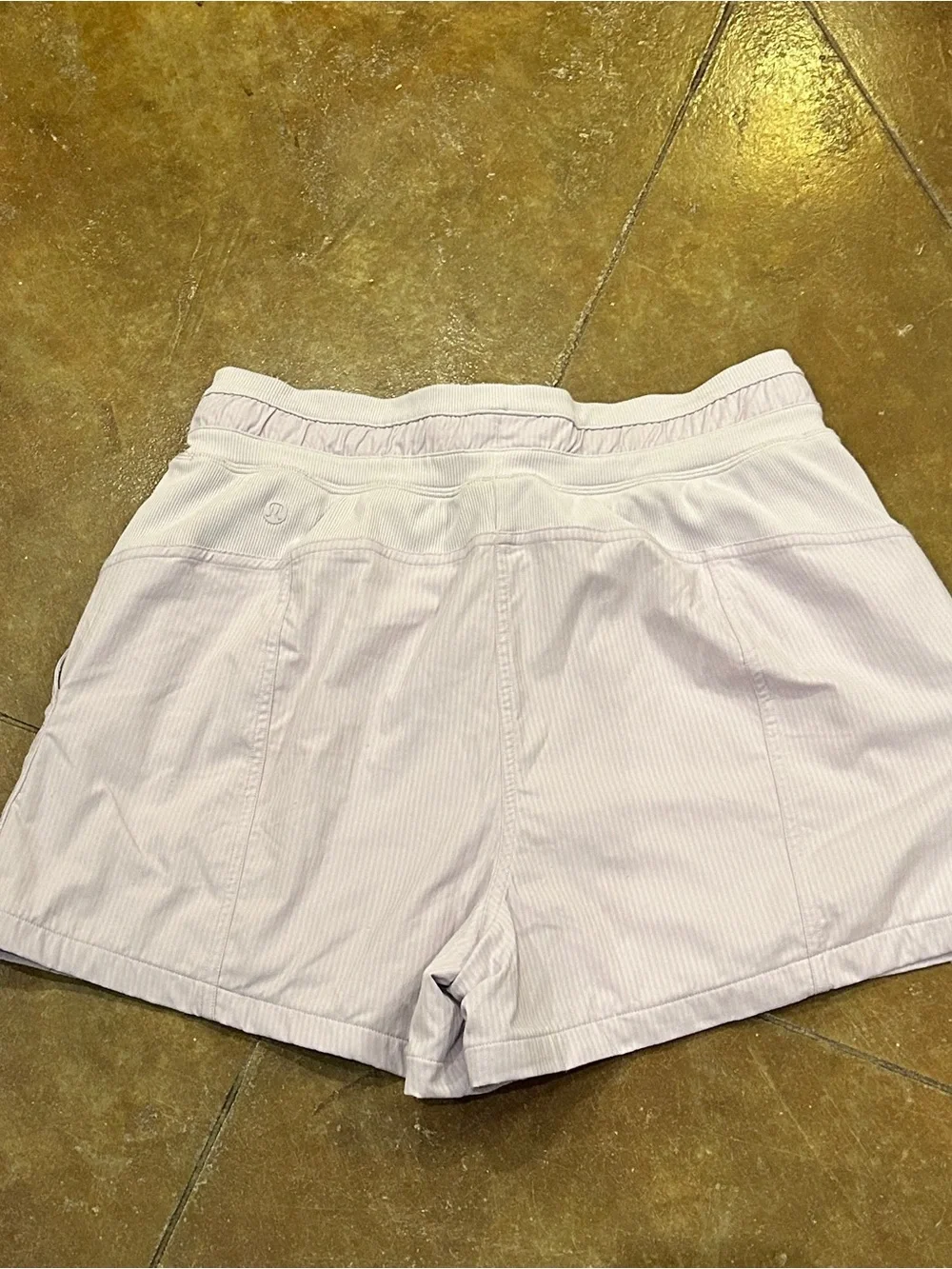 lululemon athletica Pale Lavender Drawstring Athletic Shorts